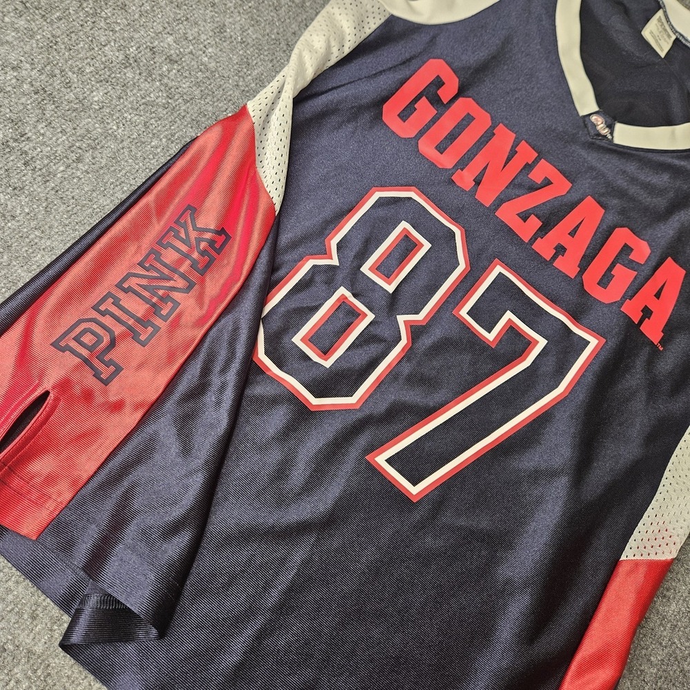 Victorias Secret Pink Sleeveless Basketball‎ Jersey Gonzaga 87 Size Medium